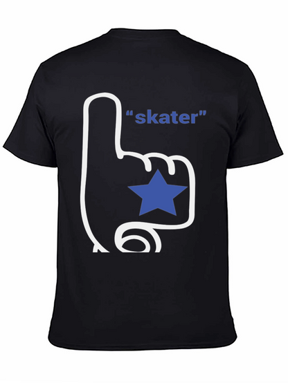 Skater T-Shirt - Fan Finger with Star