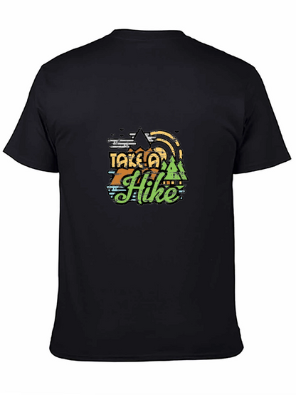 Take a Hike Graphic Tee - Black Cotton T-Shirt