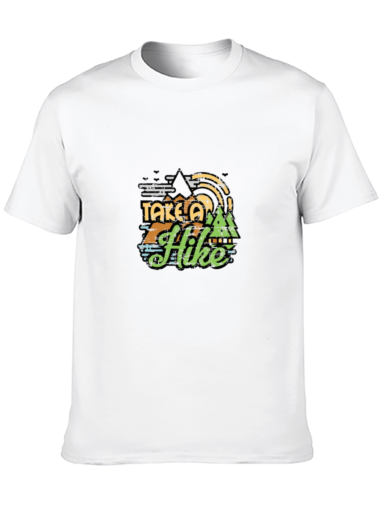 Take a Hike Graphic Tee - Black Cotton T-Shirt
