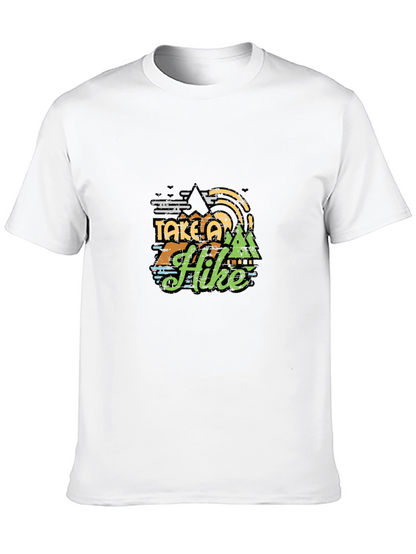 Take a Hike Graphic Tee - Black Cotton T-Shirt