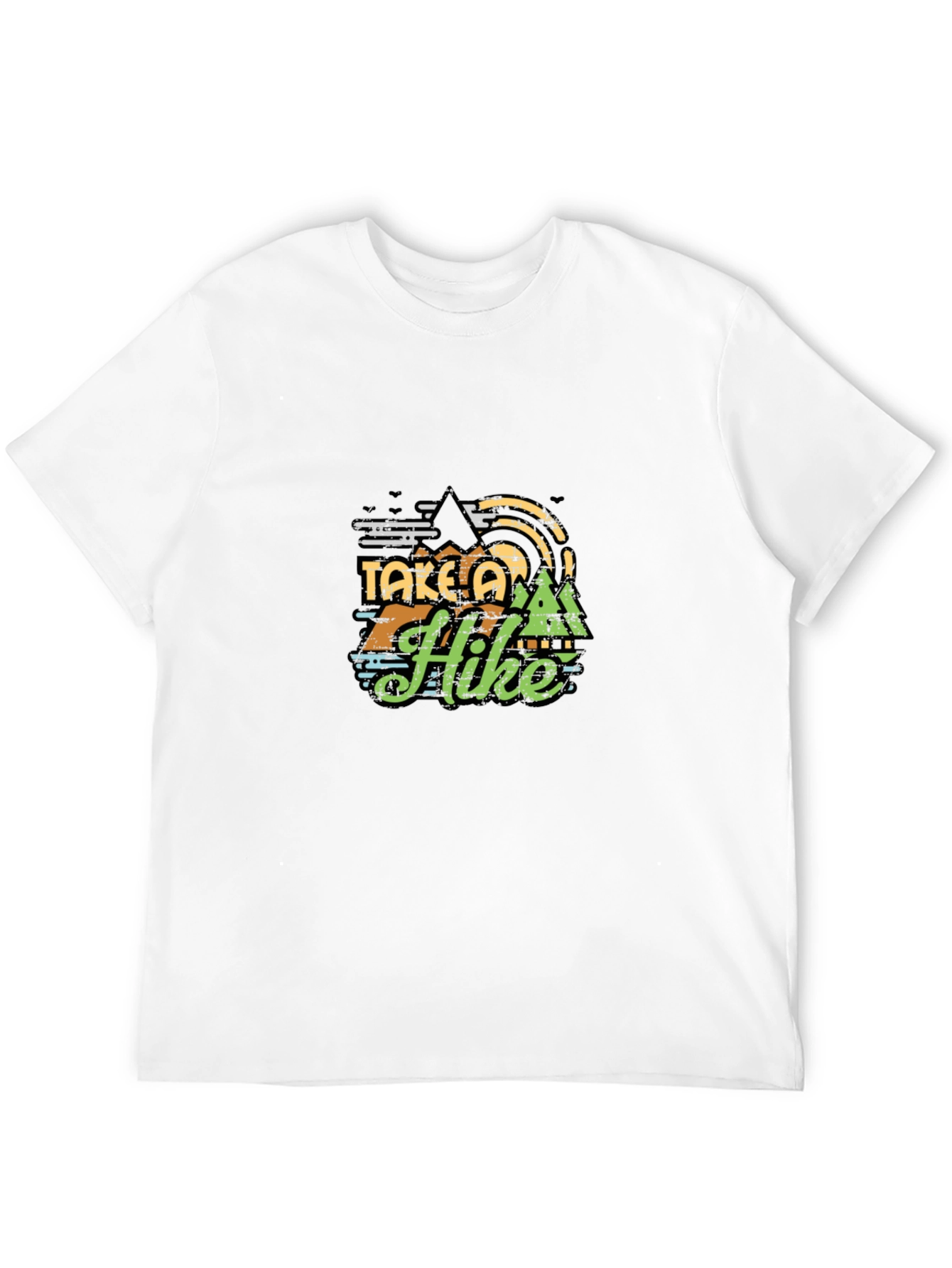 Take a Hike Graphic Tee - Black Cotton T-Shirt
