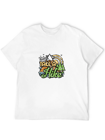 Take a Hike Graphic Tee - Black Cotton T-Shirt
