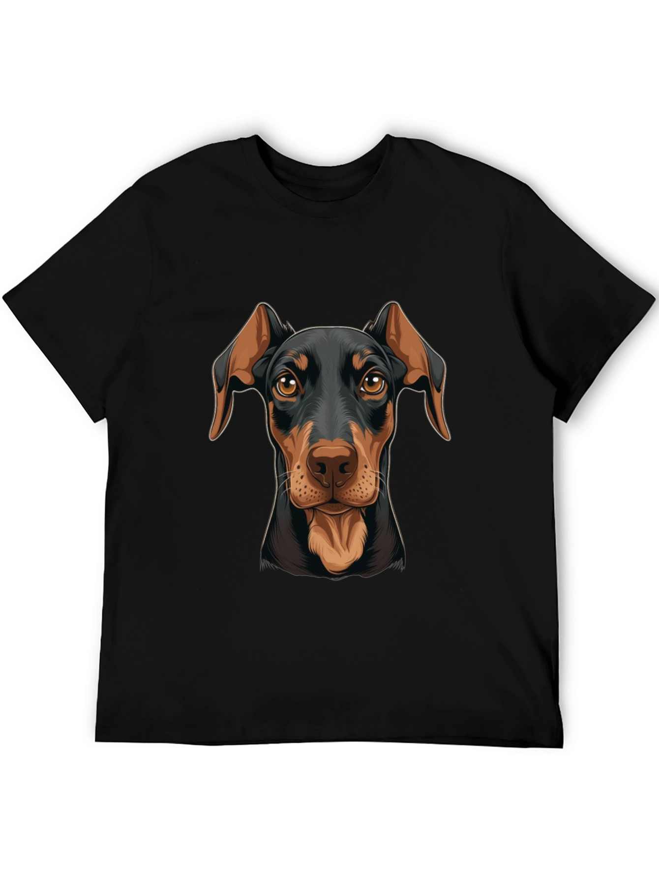 Doberman Dog Graphic Print T-Shirt