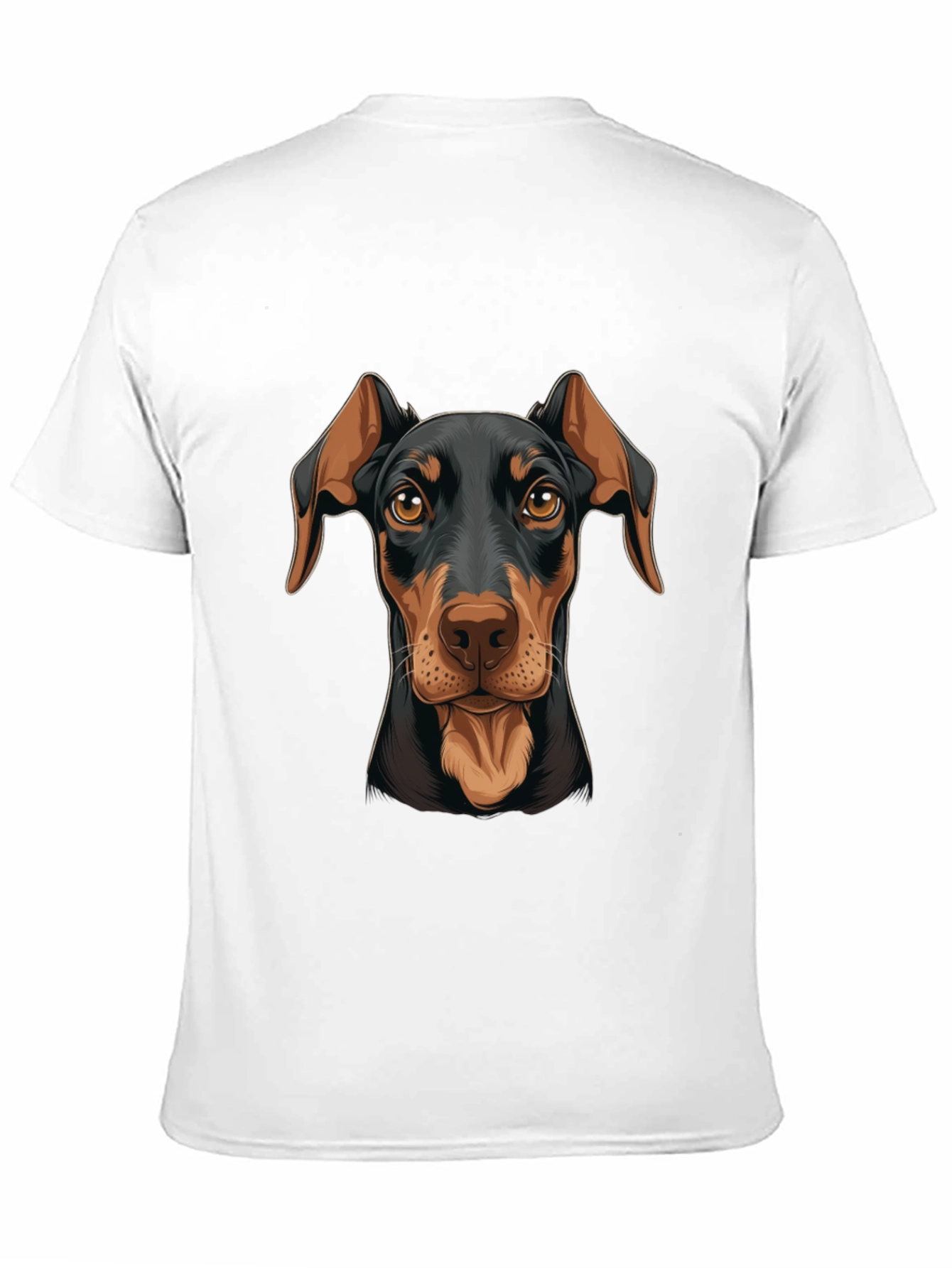 Doberman Dog Graphic Print T-Shirt
