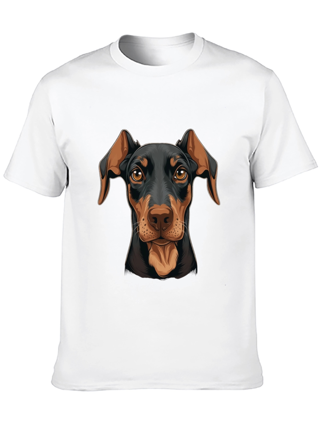 Doberman Dog Graphic Print T-Shirt