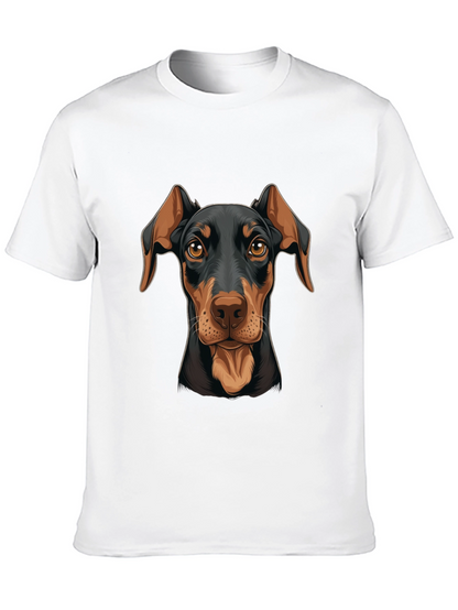 Doberman Dog Graphic Print T-Shirt