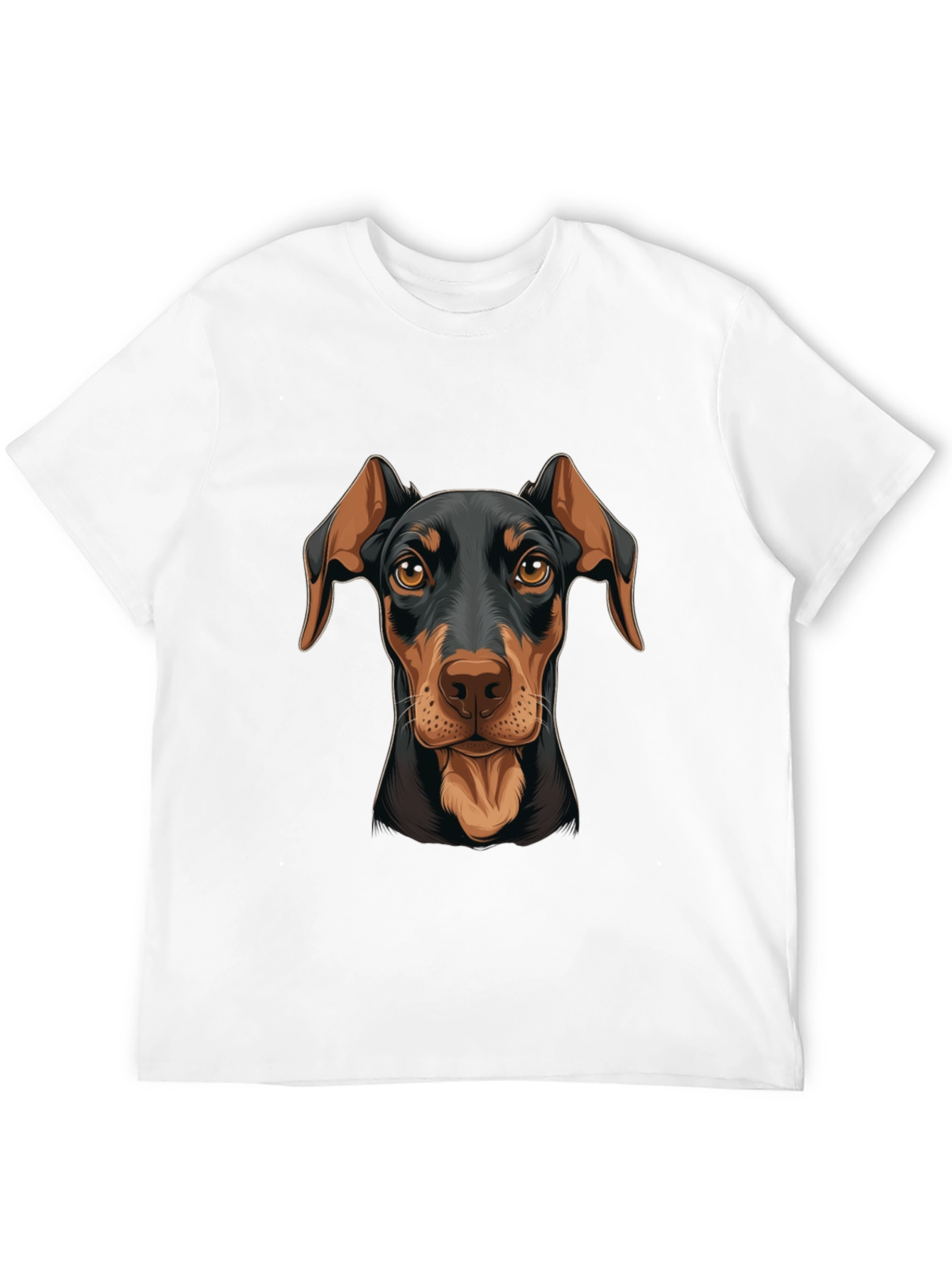 Doberman Dog Graphic Print T-Shirt