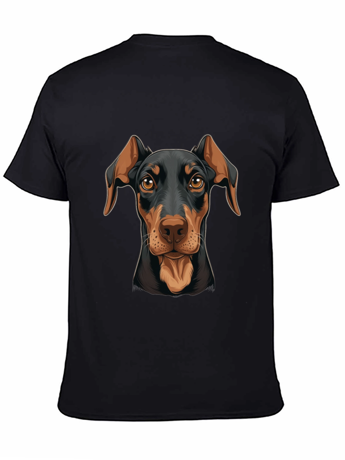 Doberman Dog Graphic Print T-Shirt