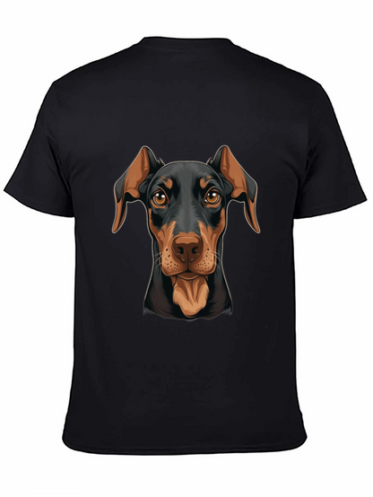Doberman Dog Graphic Print T-Shirt