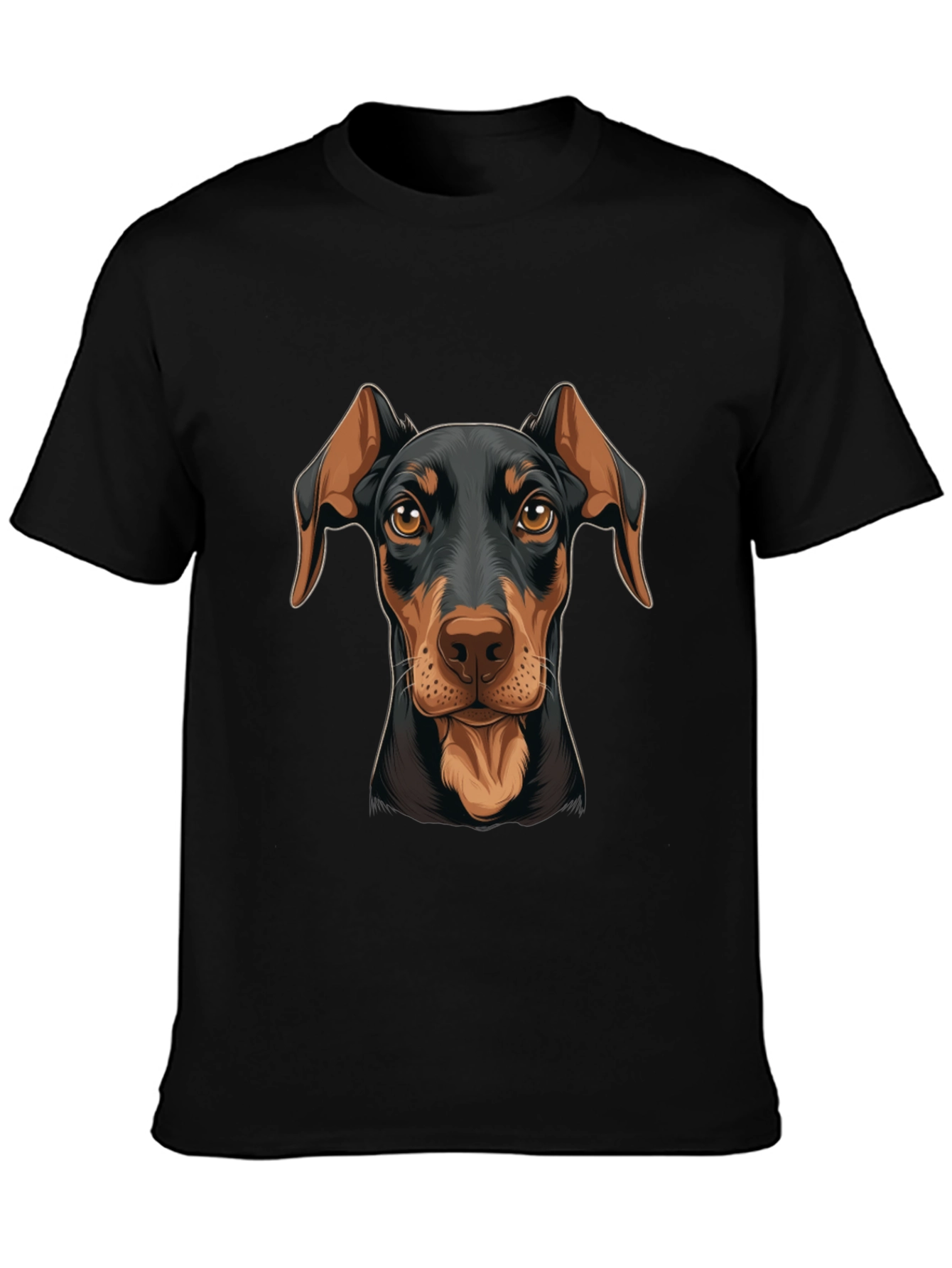 Doberman Dog Graphic Print T-Shirt
