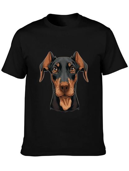 Doberman Dog Graphic Print T-Shirt