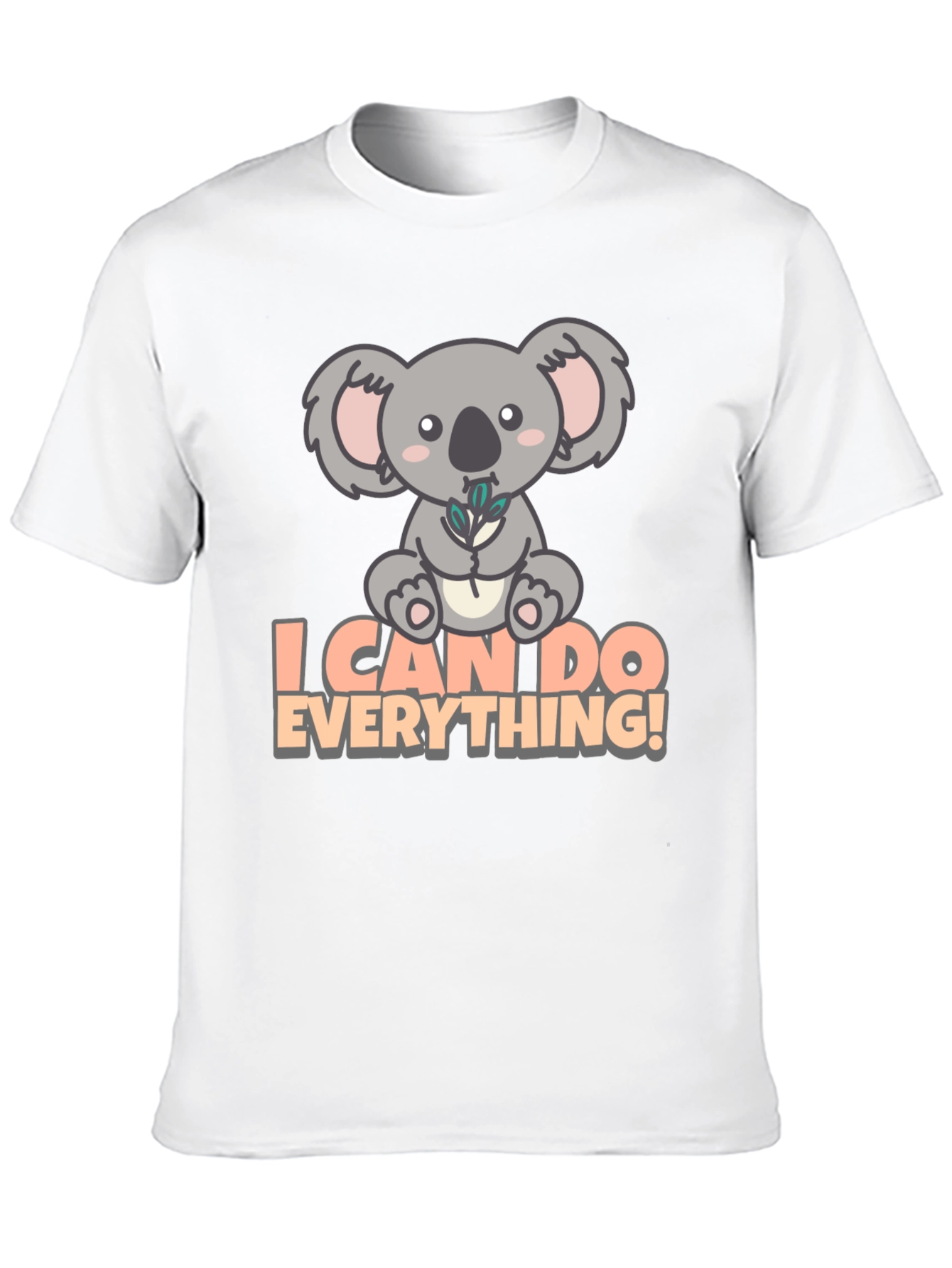 Koala I Can Do Everything! Black T-Shirt