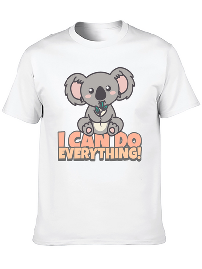 Koala I Can Do Everything! Black T-Shirt
