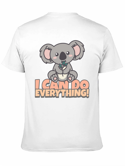 Koala I Can Do Everything! Black T-Shirt