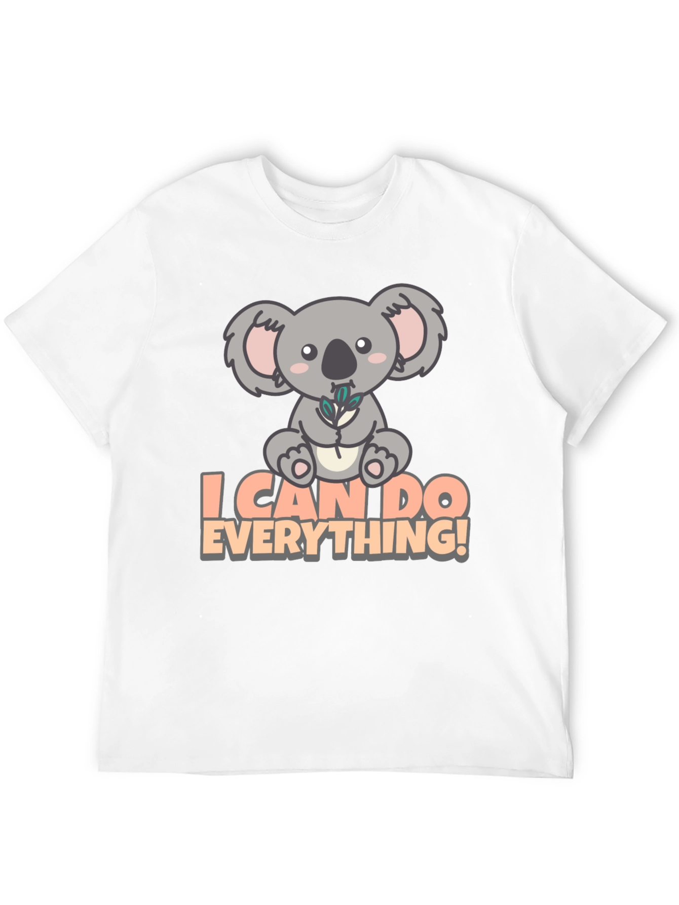 Koala I Can Do Everything! Black T-Shirt