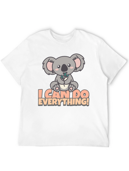 Koala I Can Do Everything! Black T-Shirt