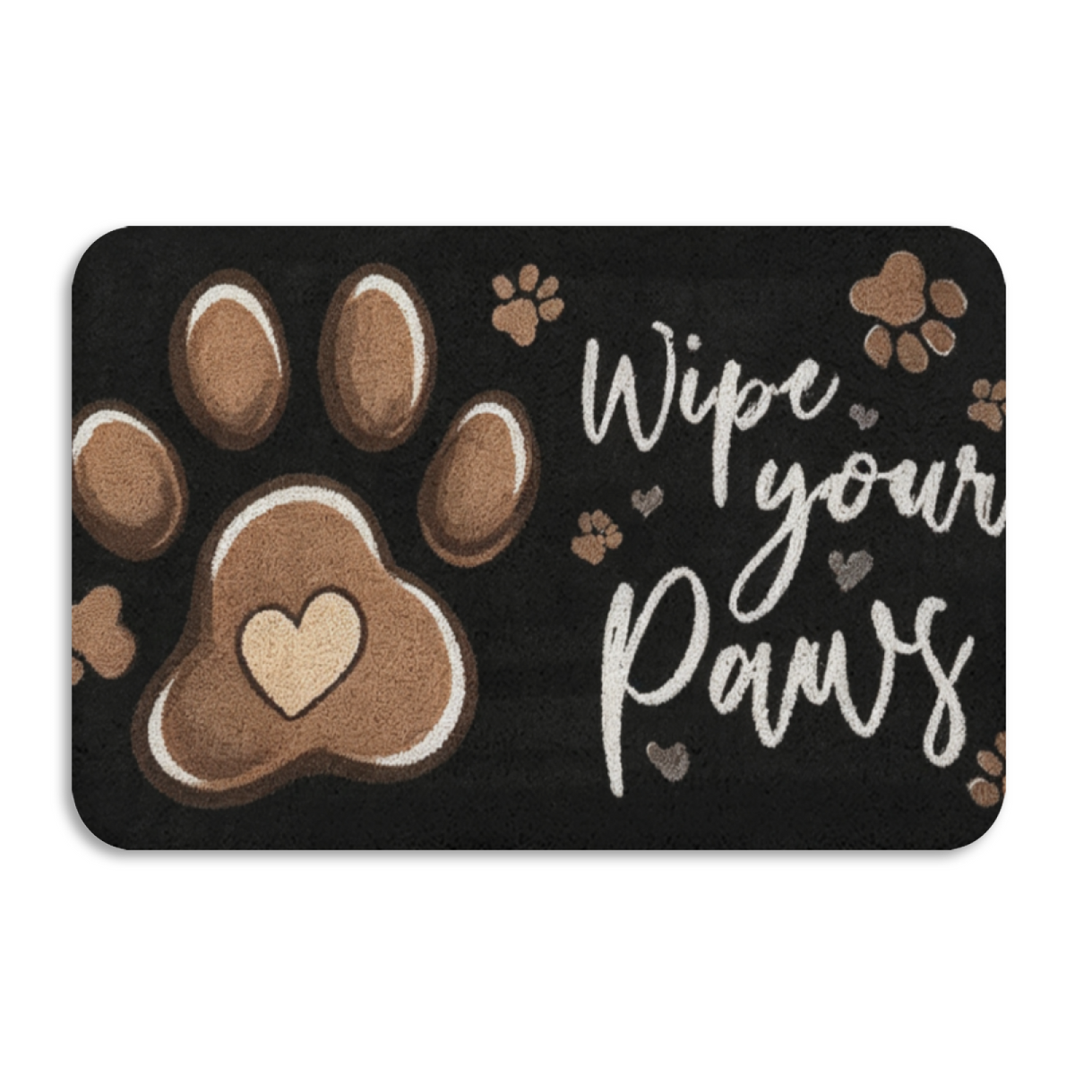 Wipe Your Paws Pet£üWipe Your Paws Pet Paw Print Diatomite Mat, Dog Cat Entryway Absorbent Dirt?Resistant Non?Slip Floor Rug
