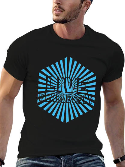 Geometric Sunburst T-Shirt - Cool Graphic Tee