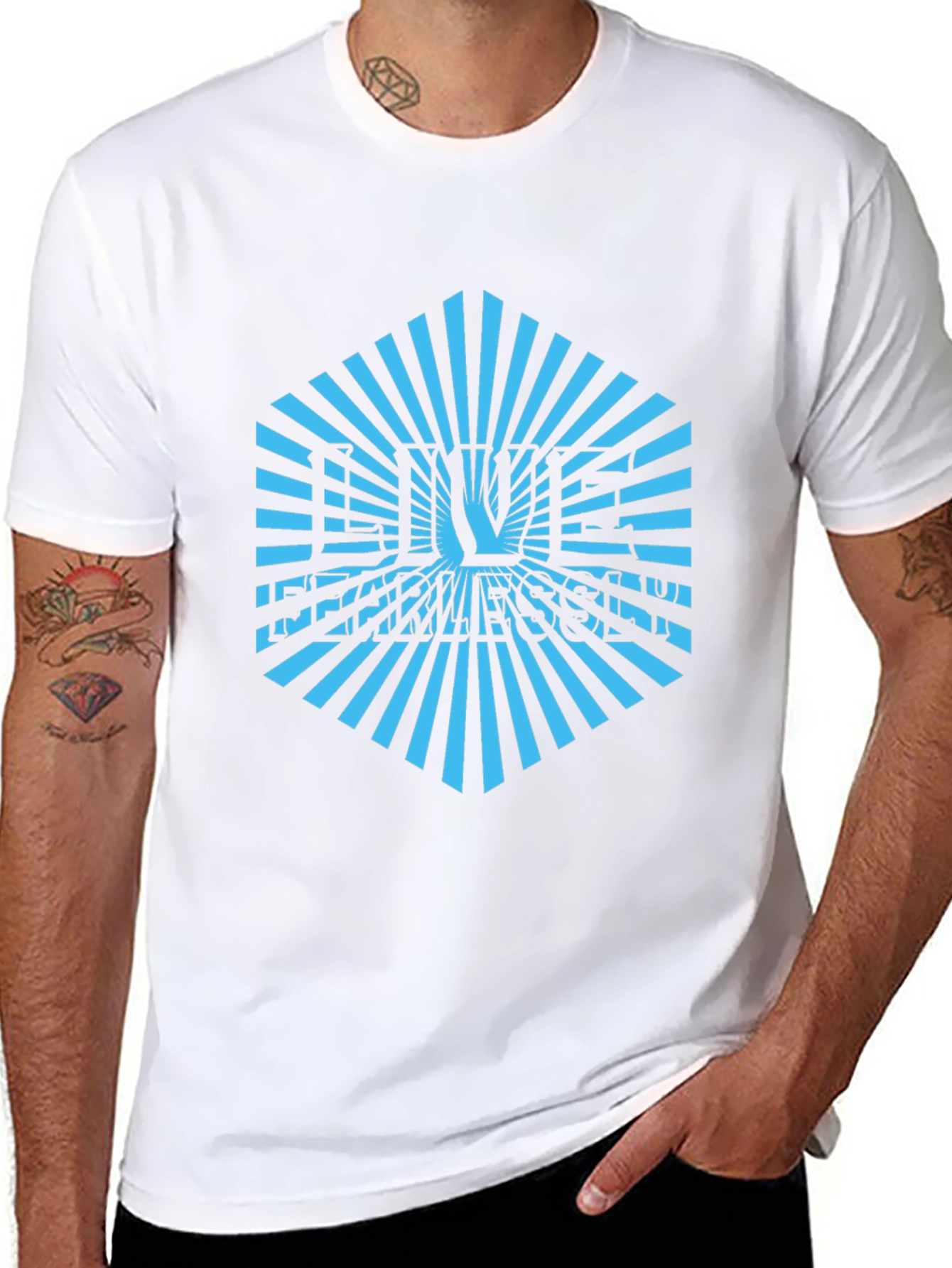 Geometric Sunburst T-Shirt - Cool Graphic Tee