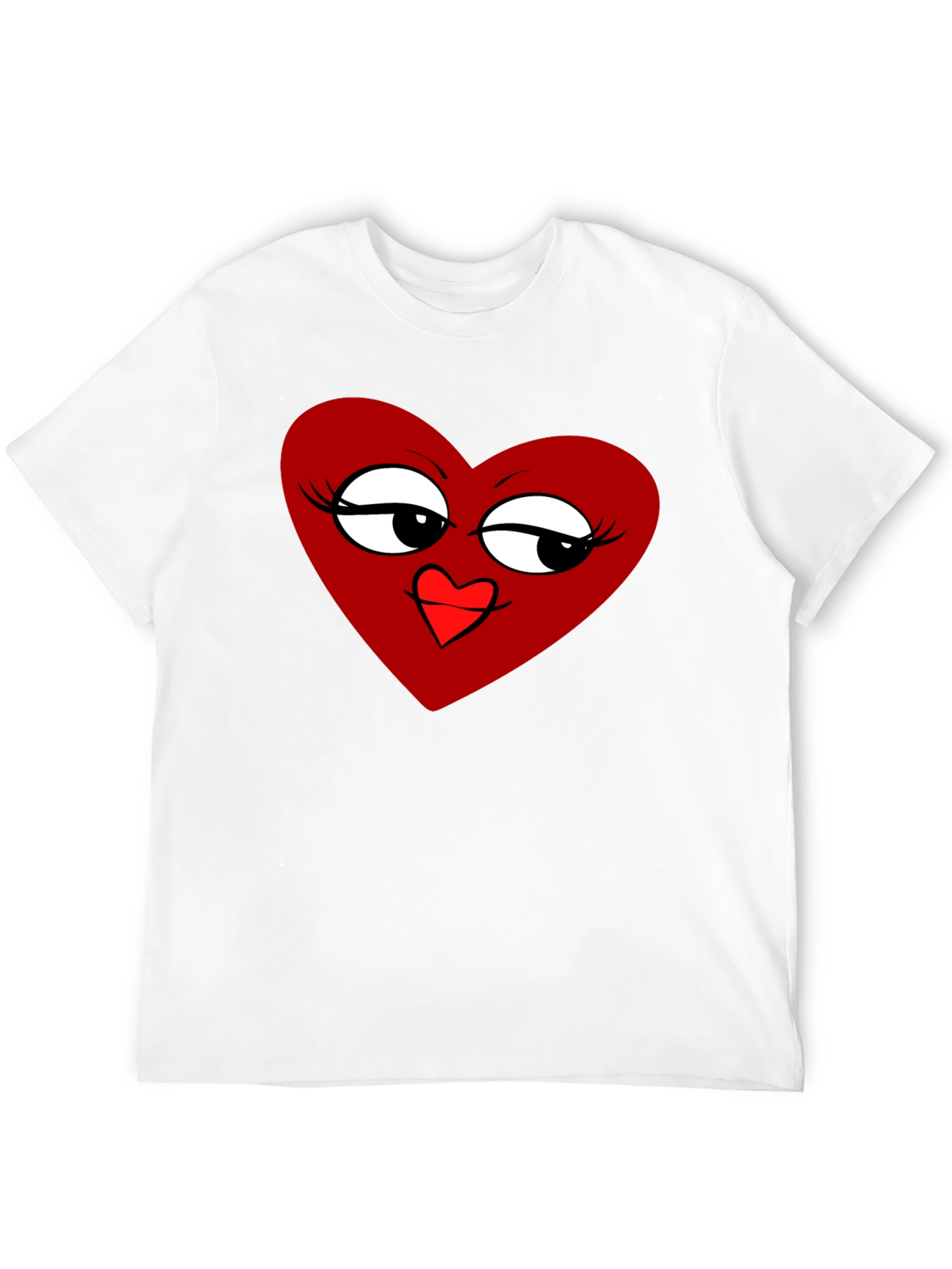 Heart Graphic Tee - Stylish Black T-Shirt