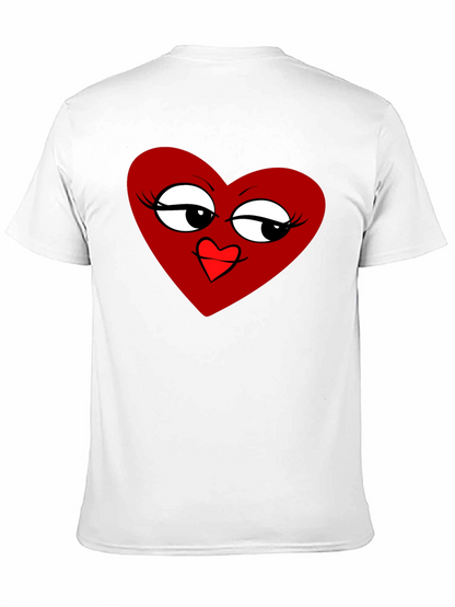 Heart Graphic Tee - Stylish Black T-Shirt