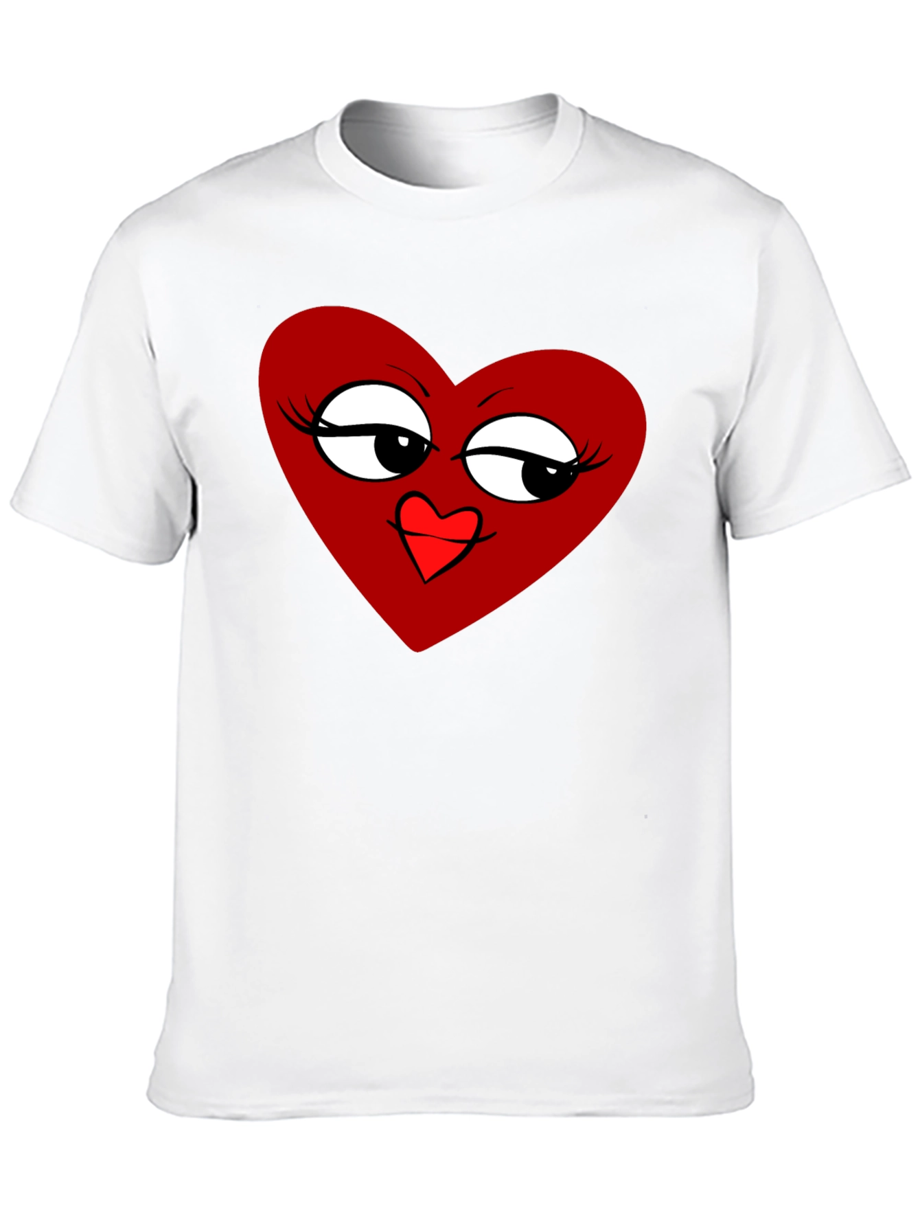 Heart Graphic Tee - Stylish Black T-Shirt