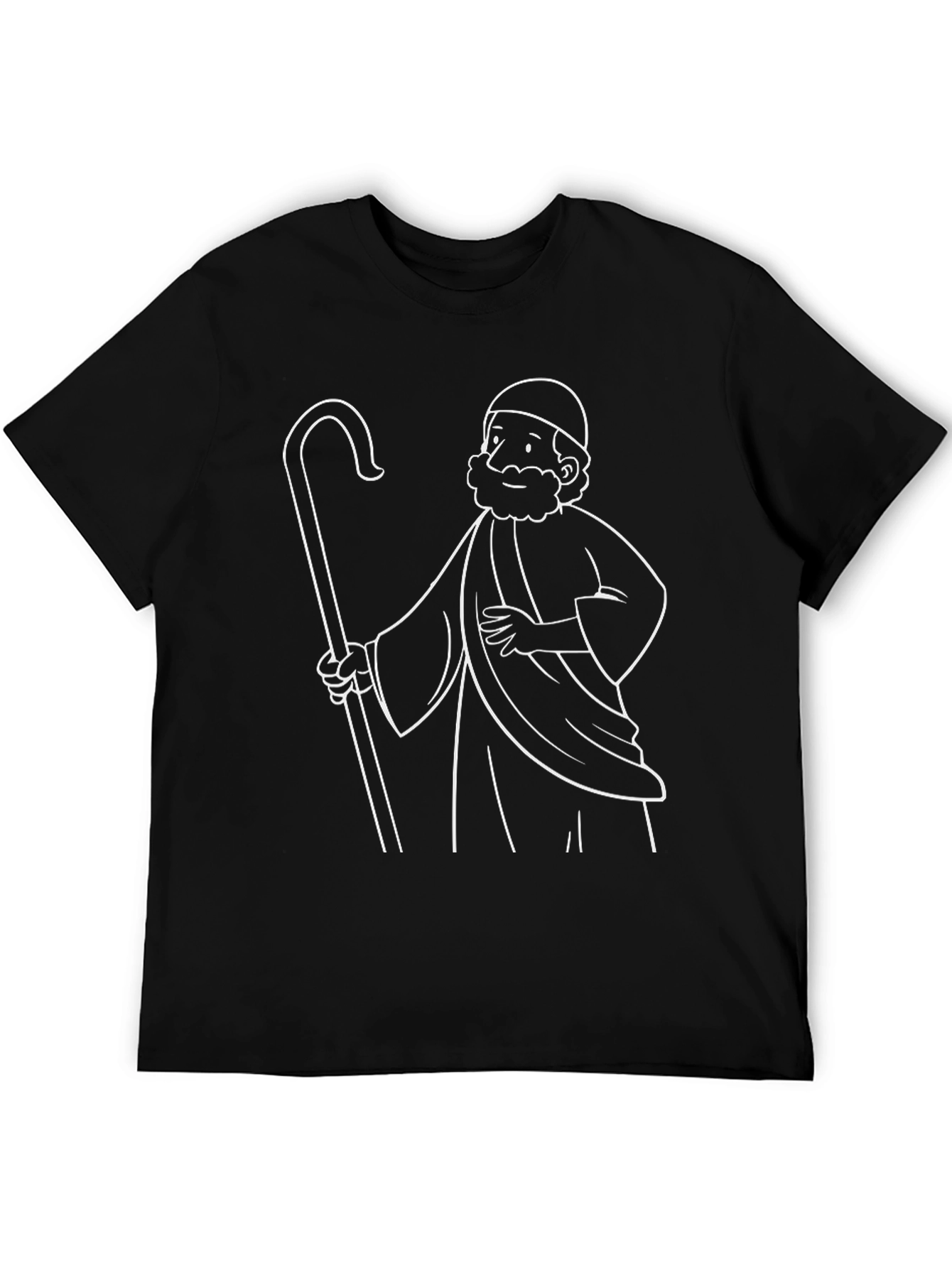 Shepherd Graphic Tee - Black Cotton T-Shirt