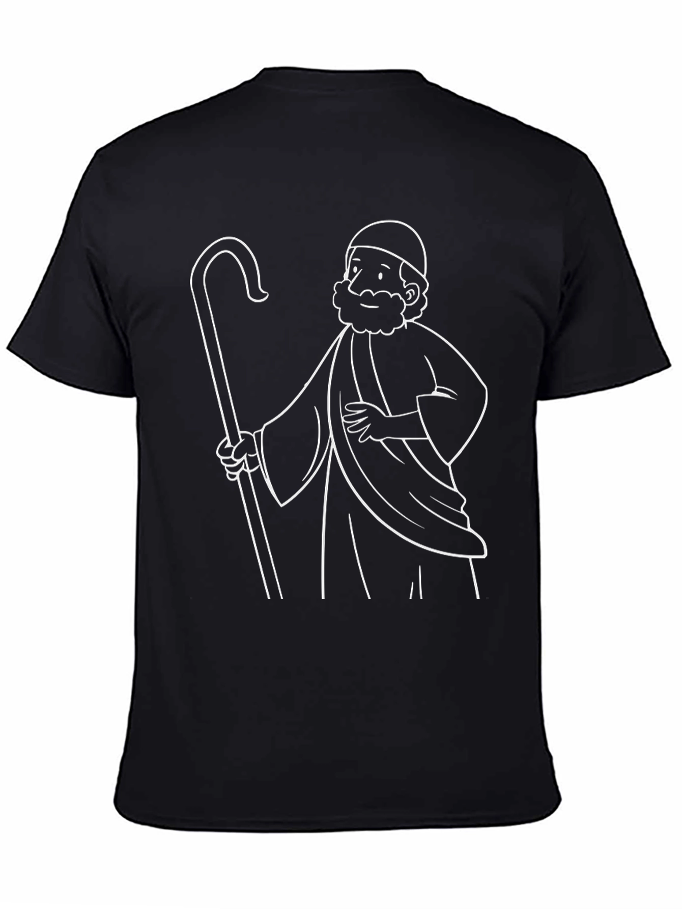 Shepherd Graphic Tee - Black Cotton T-Shirt
