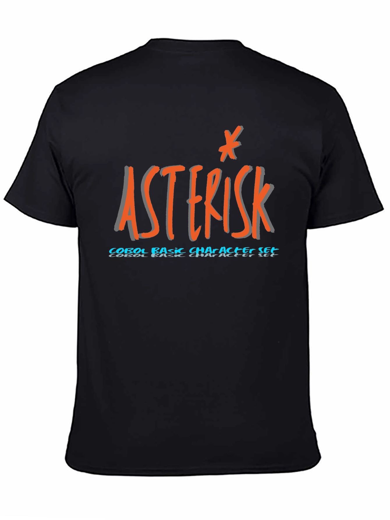 Asterisk COBOL T-Shirt - Basic Character Set Programmer Tee