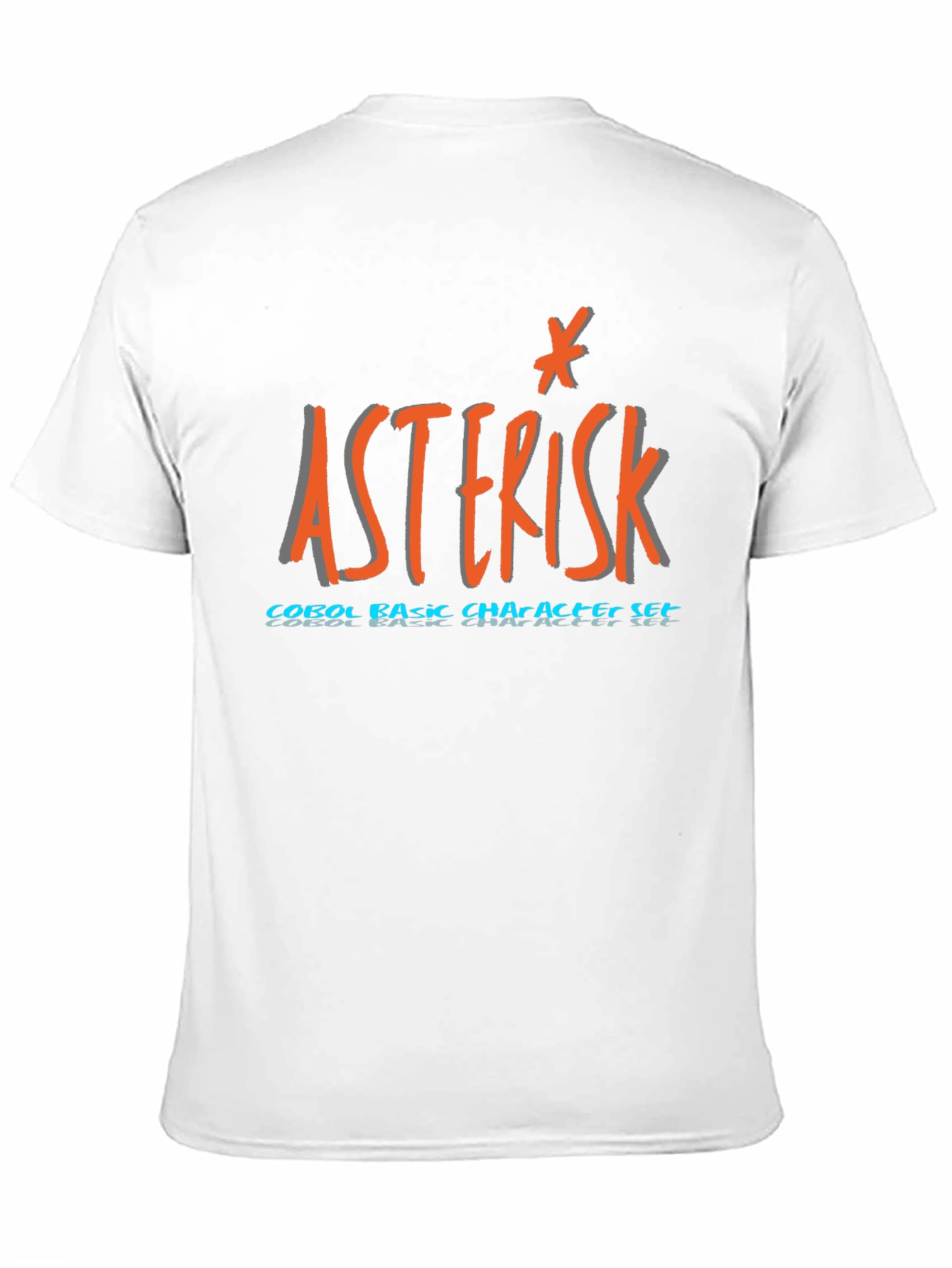 Asterisk COBOL T-Shirt - Basic Character Set Programmer Tee