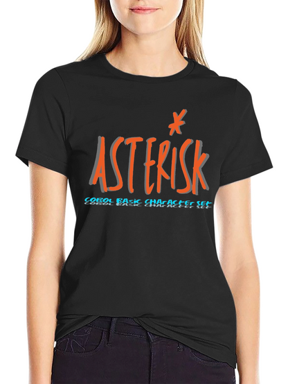 Asterisk COBOL T-Shirt - Basic Character Set Programmer Tee