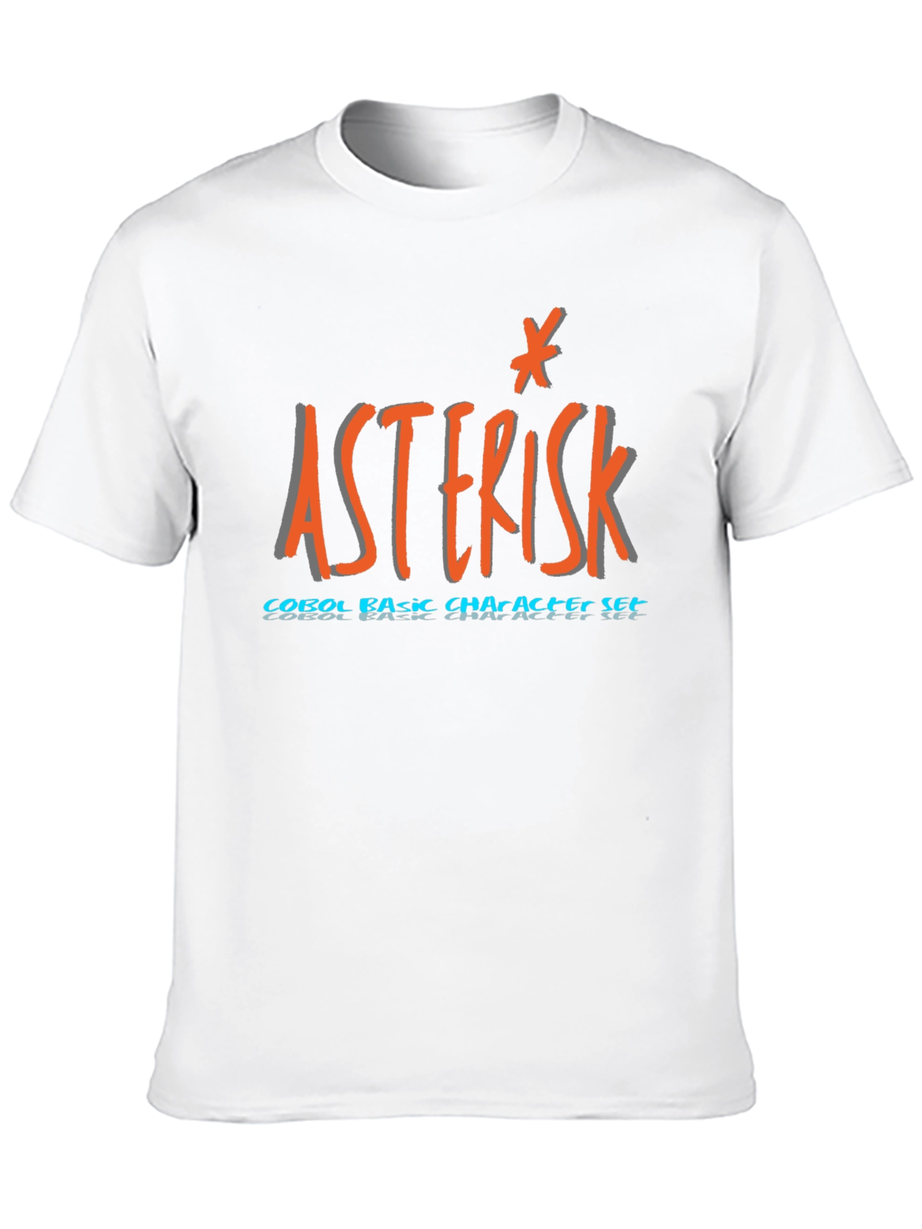 Asterisk COBOL T-Shirt - Basic Character Set Programmer Tee