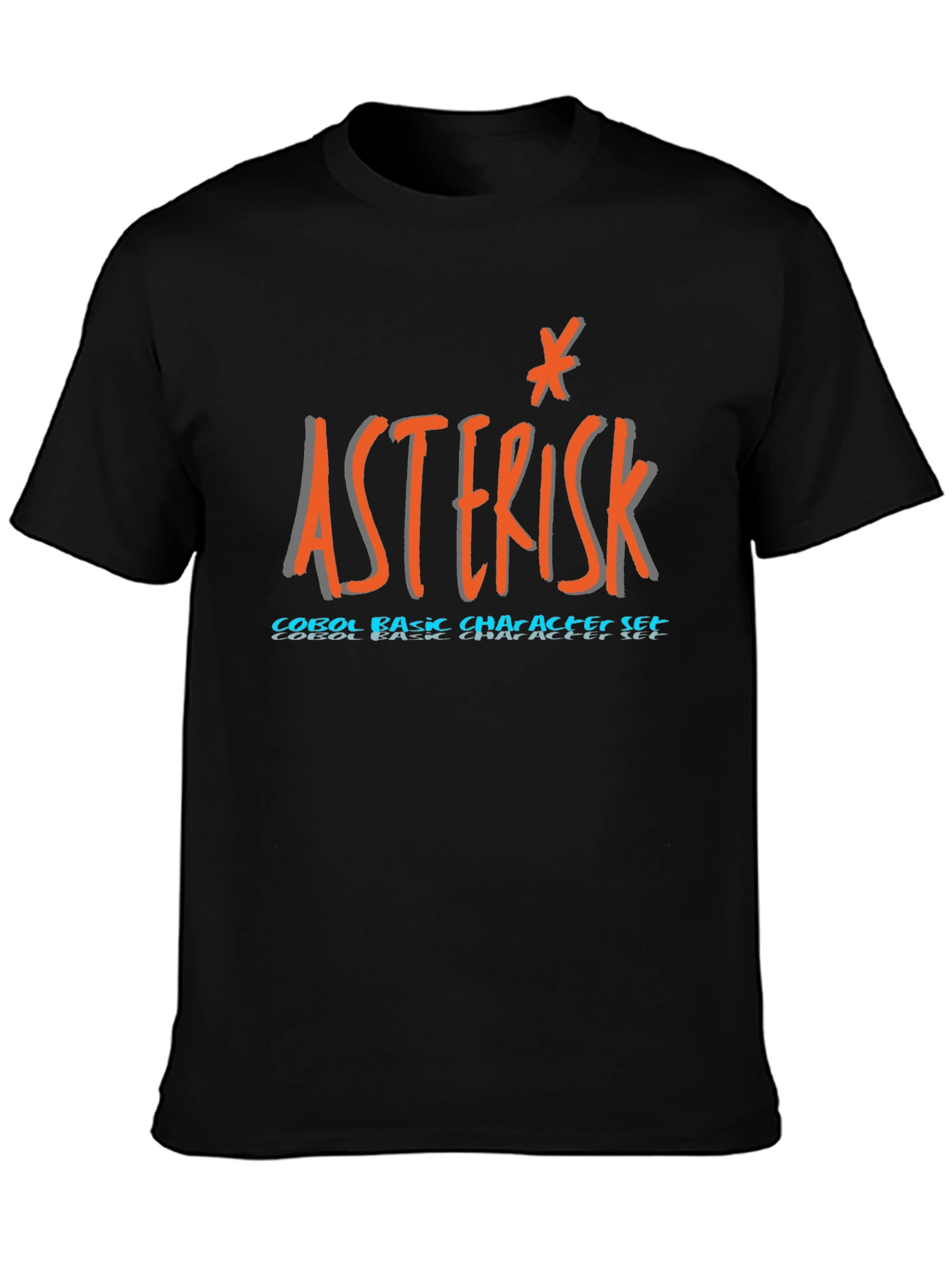 Asterisk COBOL T-Shirt - Basic Character Set Programmer Tee