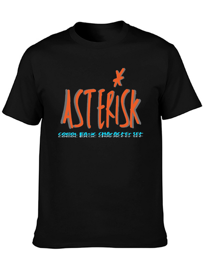 Asterisk COBOL T-Shirt - Basic Character Set Programmer Tee