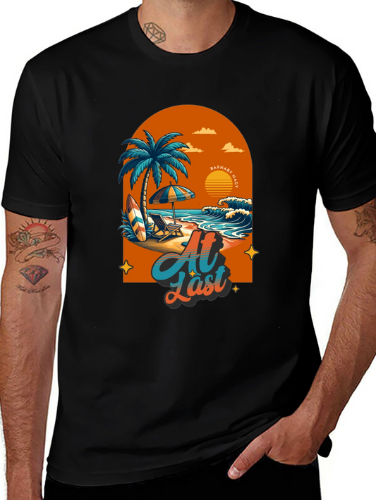 At Last Beach T-Shirt: Tropical Summer Vibes