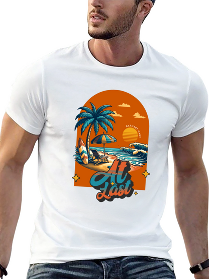 At Last Beach T-Shirt: Tropical Summer Vibes