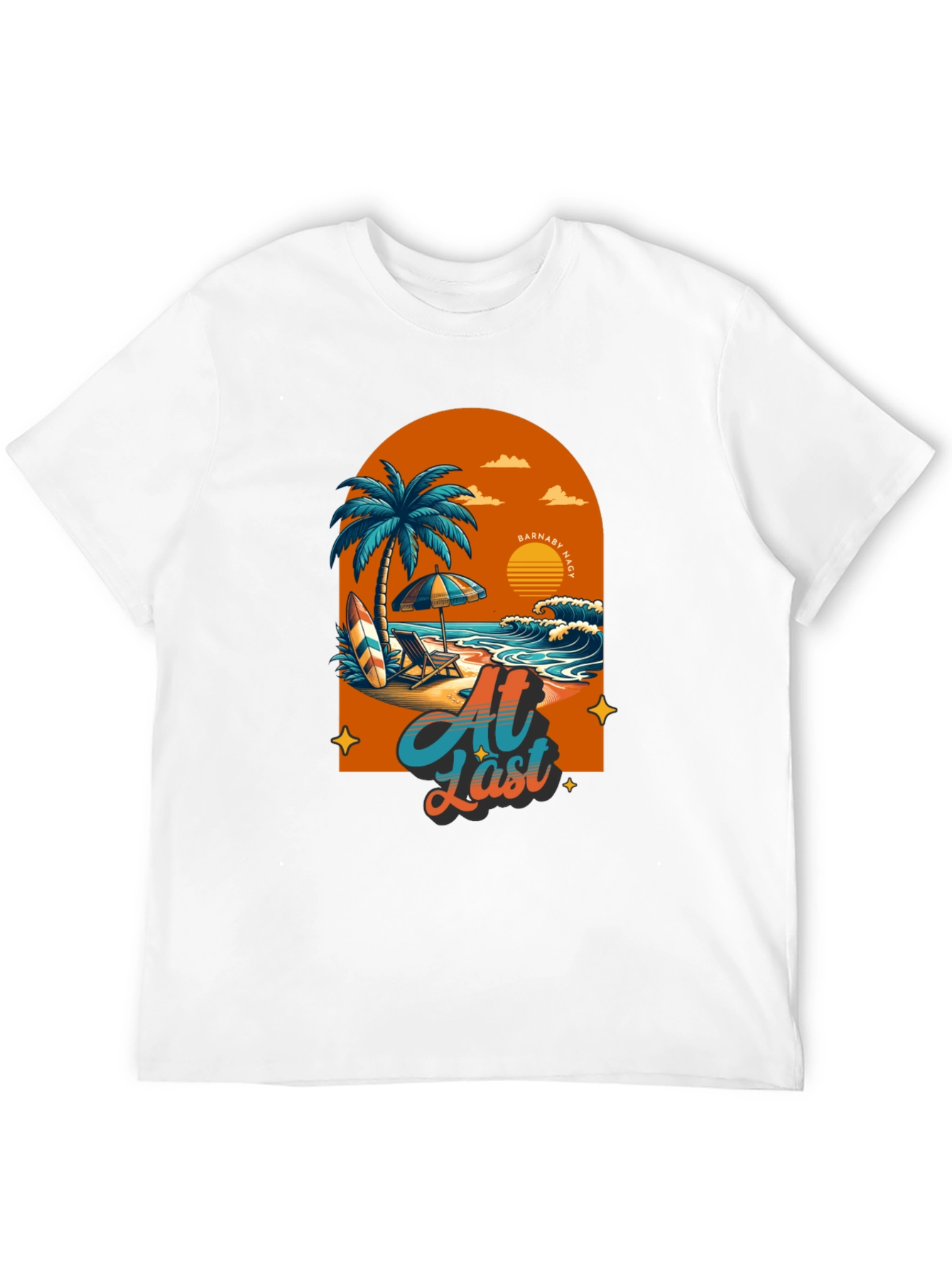 At Last Beach T-Shirt: Tropical Summer Vibes