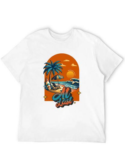 At Last Beach T-Shirt: Tropical Summer Vibes