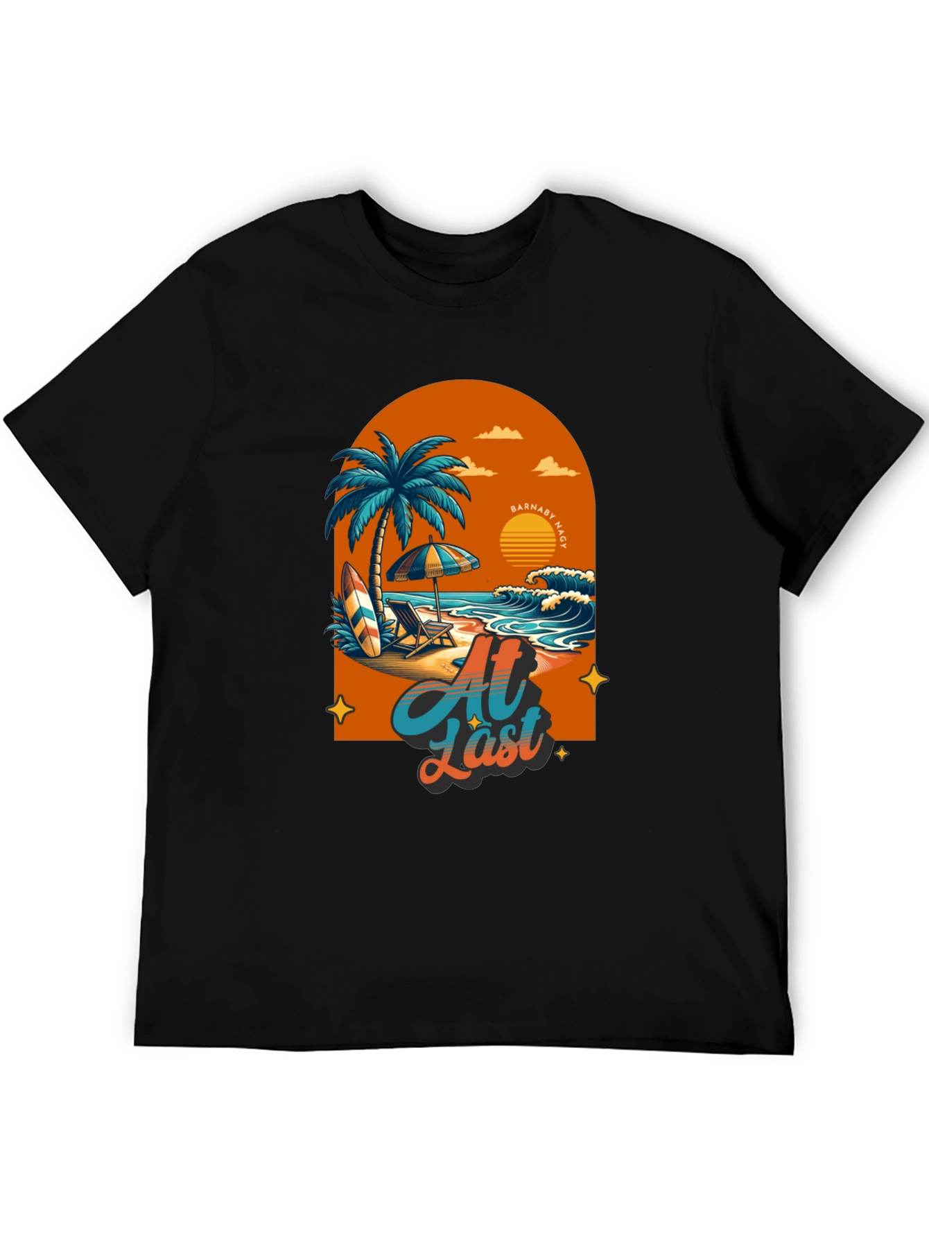 At Last Beach T-Shirt: Tropical Summer Vibes