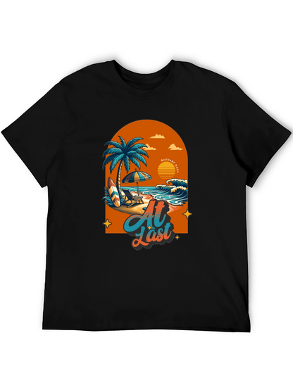 At Last Beach T-Shirt: Tropical Summer Vibes