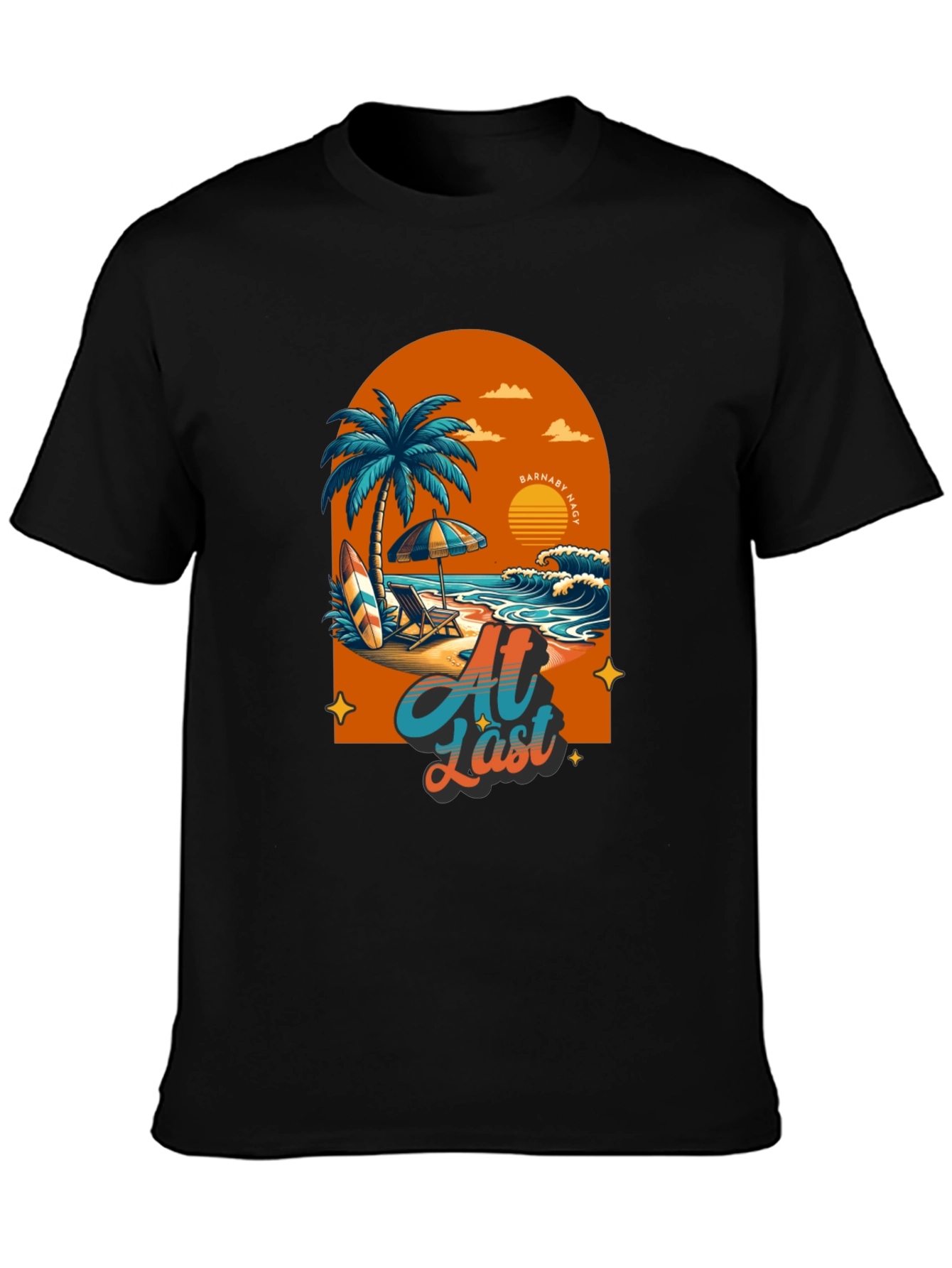 At Last Beach T-Shirt: Tropical Summer Vibes