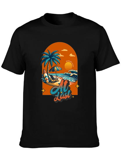 At Last Beach T-Shirt: Tropical Summer Vibes