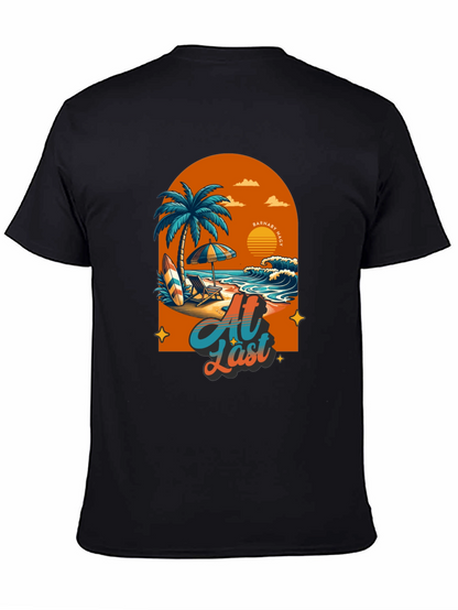 At Last Beach T-Shirt: Tropical Summer Vibes