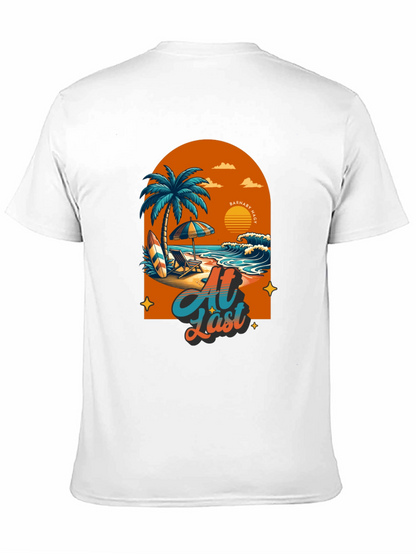 At Last Beach T-Shirt: Tropical Summer Vibes
