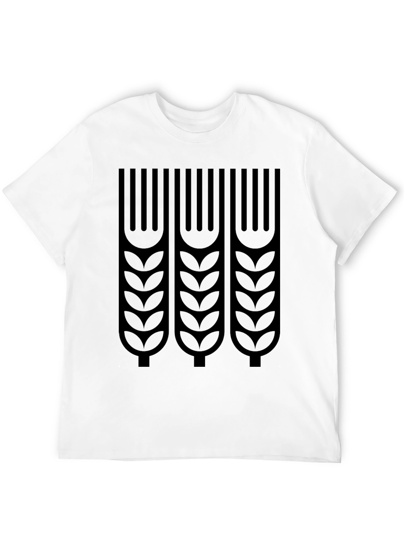 Wheat Graphic Print T-Shirt - Stylish Casual Tee