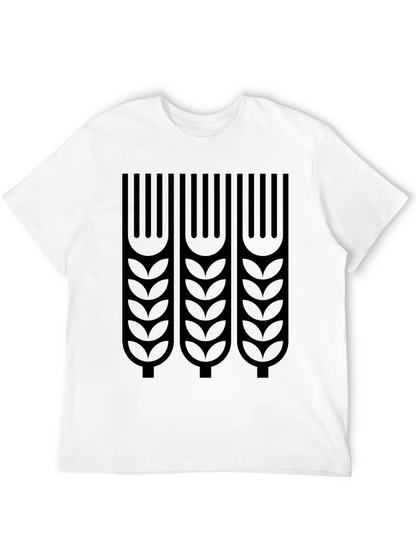 Wheat Graphic Print T-Shirt - Stylish Casual Tee