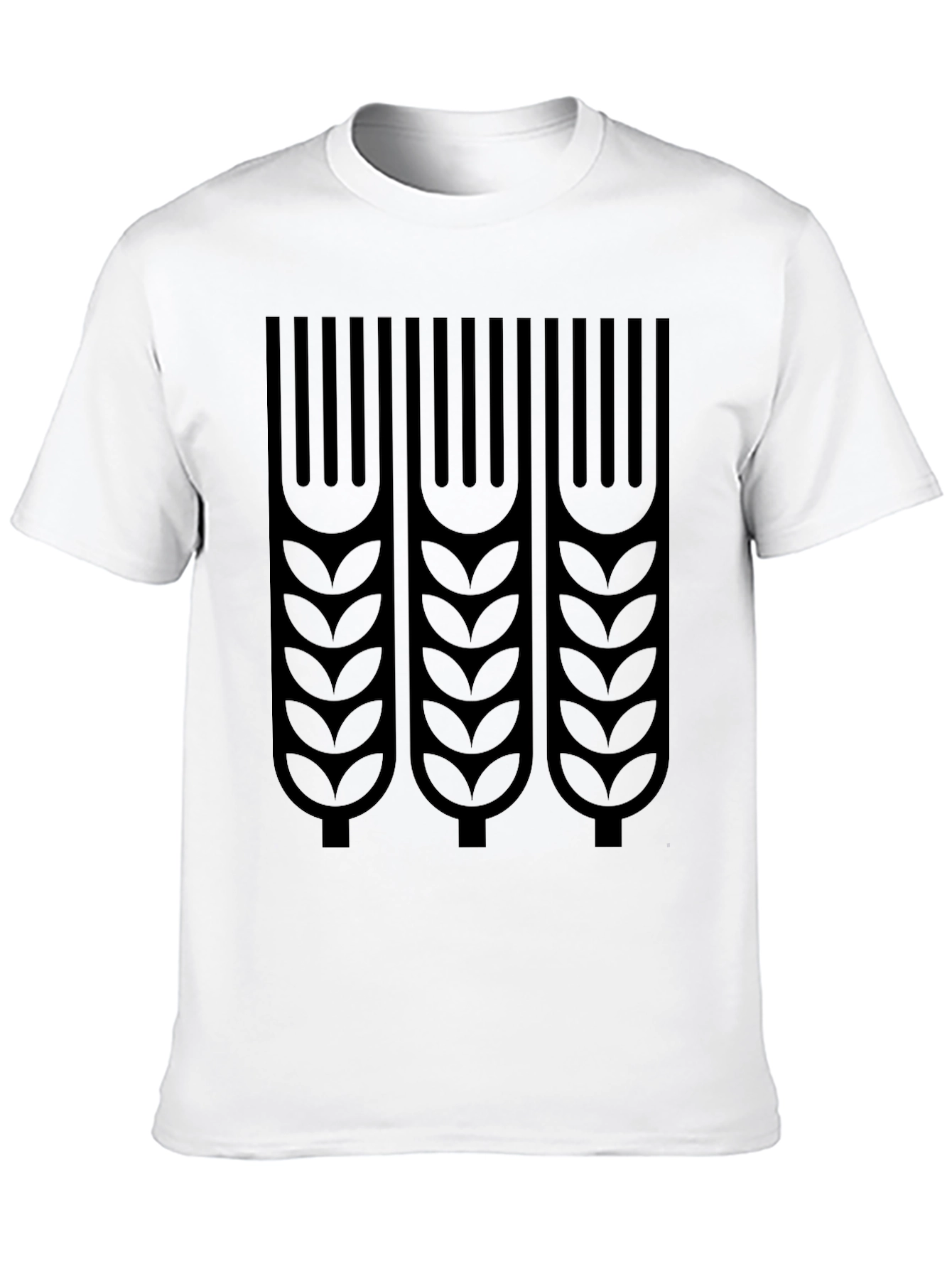 Wheat Graphic Print T-Shirt - Stylish Casual Tee