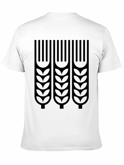 Wheat Graphic Print T-Shirt - Stylish Casual Tee