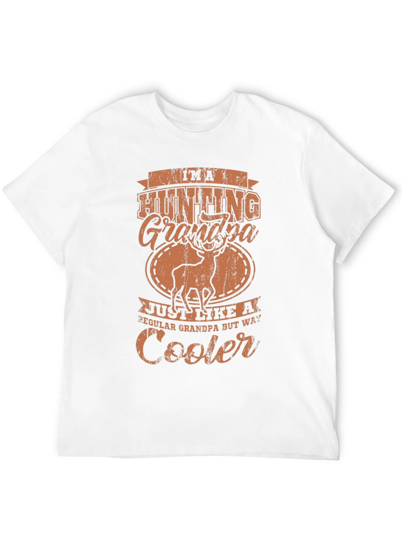 Hunting Grandpa Graphic Tee - Black Casual T-Shirt