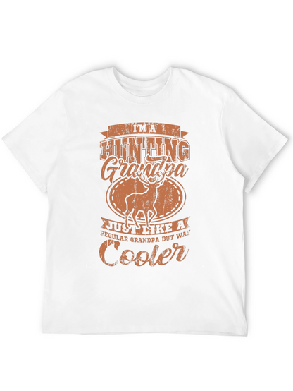 Hunting Grandpa Graphic Tee - Black Casual T-Shirt